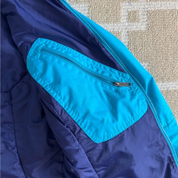 Patagonia Packable Puffer Jacket Outdoor Gorpcore Hiking Travel Turquoise Blue M - Picture 10 of 13